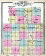 Sheridan County Outline Map, Sheridan County 1914